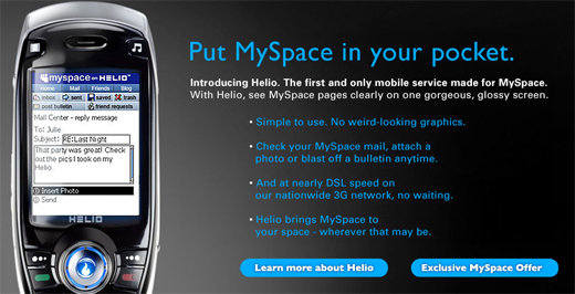 Helio for MySpace